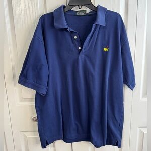 Masters Augusta National Pima Cotton Blue Golf Polo Men's Size XL